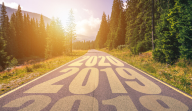 scenic road with 2018, 2019, 2020 written on top